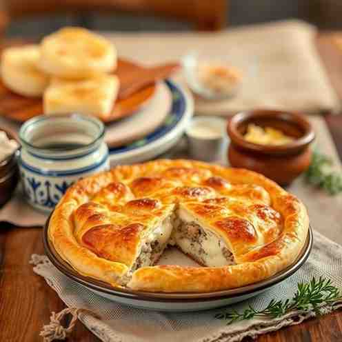 Cypriot Tyropita - Make a Cheese Pie